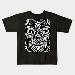 Discover Aotearoa's Cultural Tapestry: Authentic Maori Art in Vibrant Illustrations Kids T-Shirt